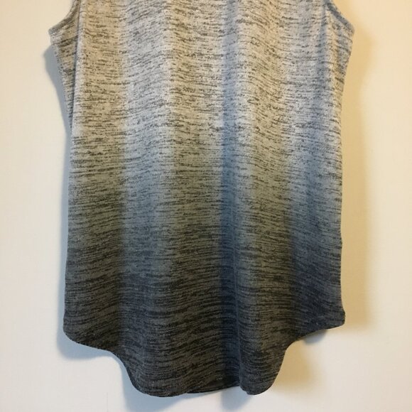 SEARS Crew Neck Gradient Marled Knit Tank Top - Picture 4 of 13